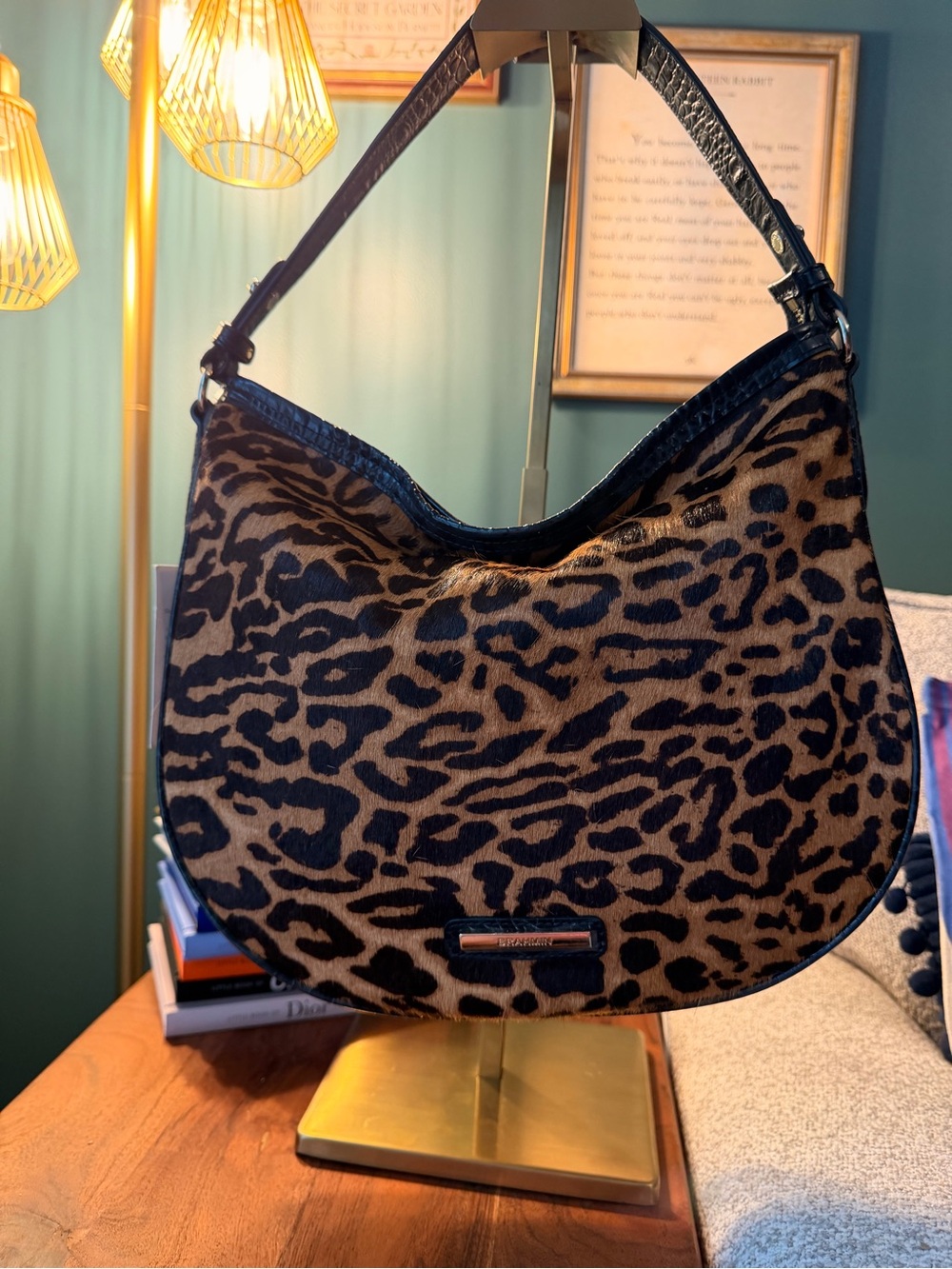 Brahmin Small Kathleen in Leopard Calf Hair